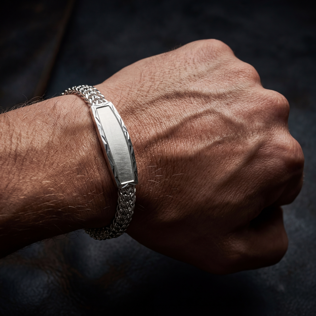 Joyería para Él - Esclavas, cadenas y anillos de plata .925