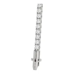 Pulsera Tenis de Plata .925 Rodizada con Moissanita 2 mm y 18 cm - Imagen 5