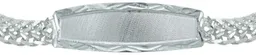 Esclava Doble Cubana Placa Plata .925 16cm - Imagen 2
