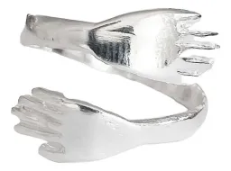 Anillo Plata 999 Diseño Abrazo Ajustable para Mujer - Imagen 3