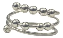 Anillo Plata 925 Antiestrés Ajustable Diseño Movible para Relajación - Imagen 2