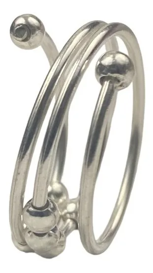 Anillo Plata 925 Antiestrés Ajustable Diseño Movible para Relajación - Imagen 4