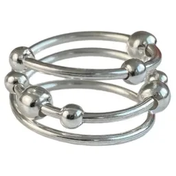 Anillo Ajustable Movible Plata .925 - Imagen 2