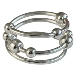 Anillo Ajustable Movible Plata .925 - Imagen 4