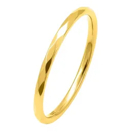 Anillo Argolla Ligera Facetada Oro 10k Talla 7 - Imagen 1