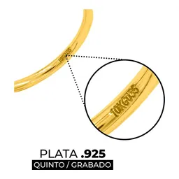 Anillo Argolla Ligera Facetada Oro 10k Talla 8.5 - Imagen 3