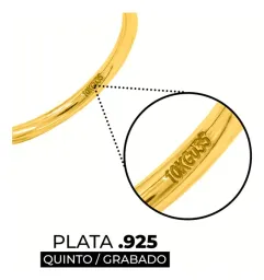 Anillo Argolla Ligera Facetada Oro 10k Talla 6.5 - Imagen 3