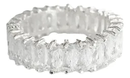 Anillo Churumbela Plata 925 Zirconia Transparente - Imagen 1