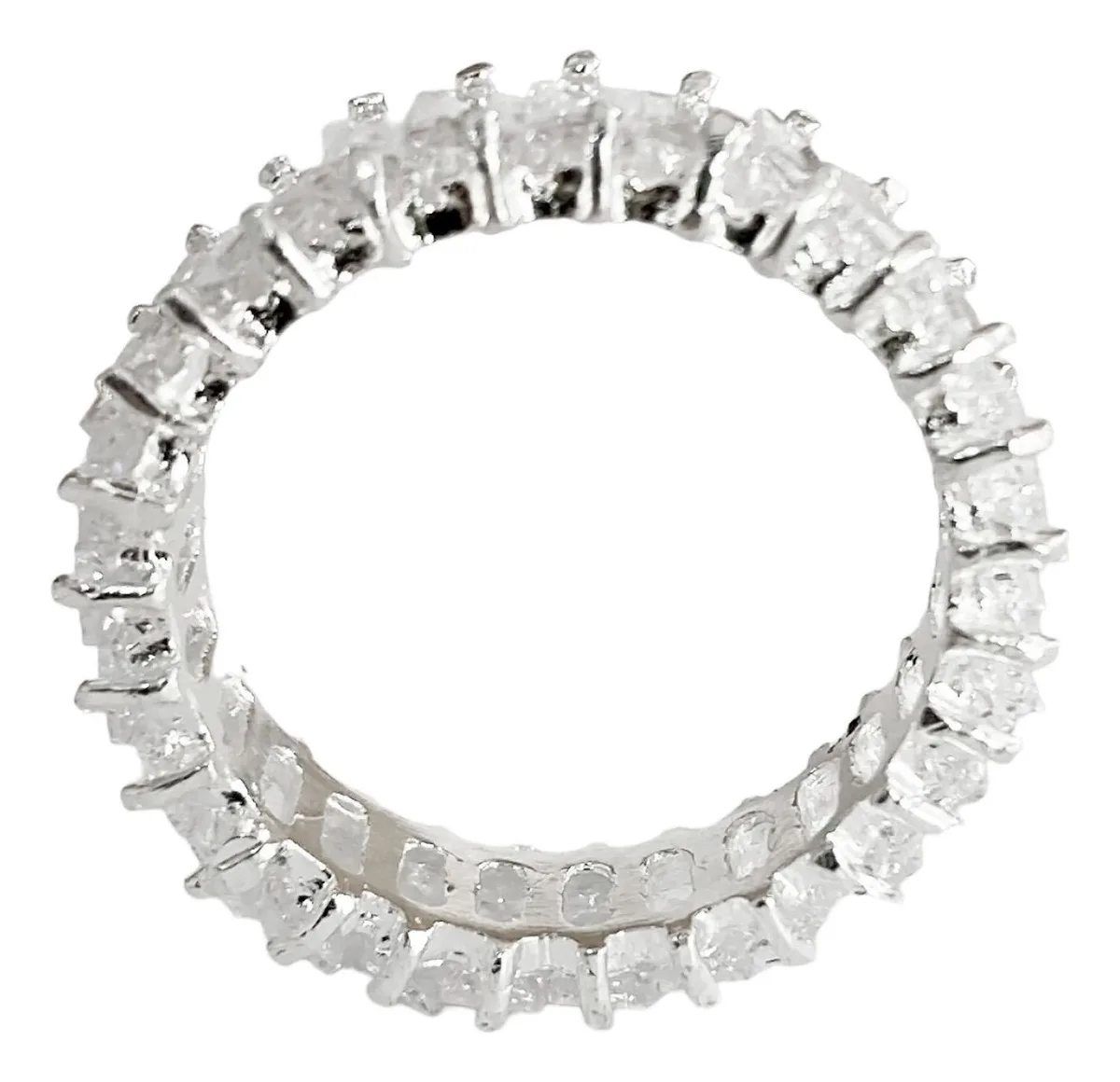 Anillo Churumbela Plata 925 Zirconia Transparente - Imagen 2