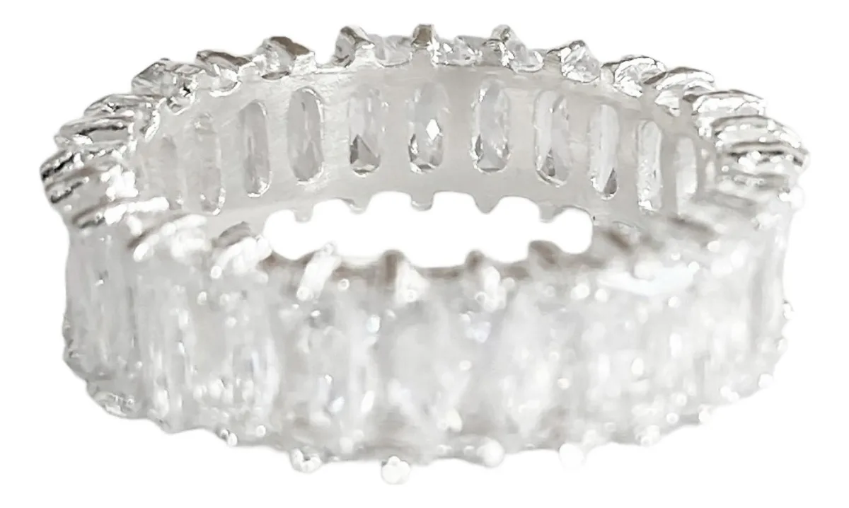 Anillo Churumbela Plata 925 Zirconia Transparente - Imagen 3