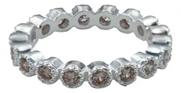Anillo Churumbela Plata 925 Zirconia Amarilla - Imagen 1