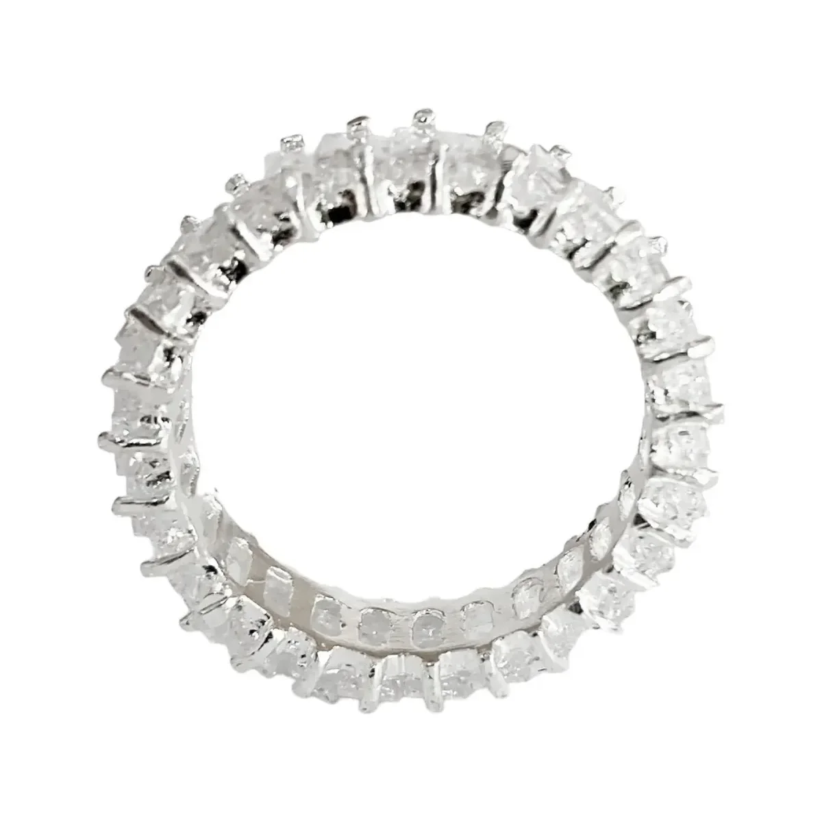 Anillo Churumbela Plata 925 Zirconia Transparente - Imagen 2