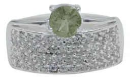 Anillo Plata 925 Peridoto Natural Diseño Artesanal - Imagen 4