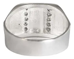 Anillo Plata 925 San Judas Tadeo Cuadro con Zirconia - Imagen 5