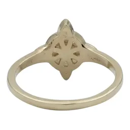 Anillo de Oro 10k Nudo de Bruja Celta con Zirconia Talla 8.5 - Imagen 4