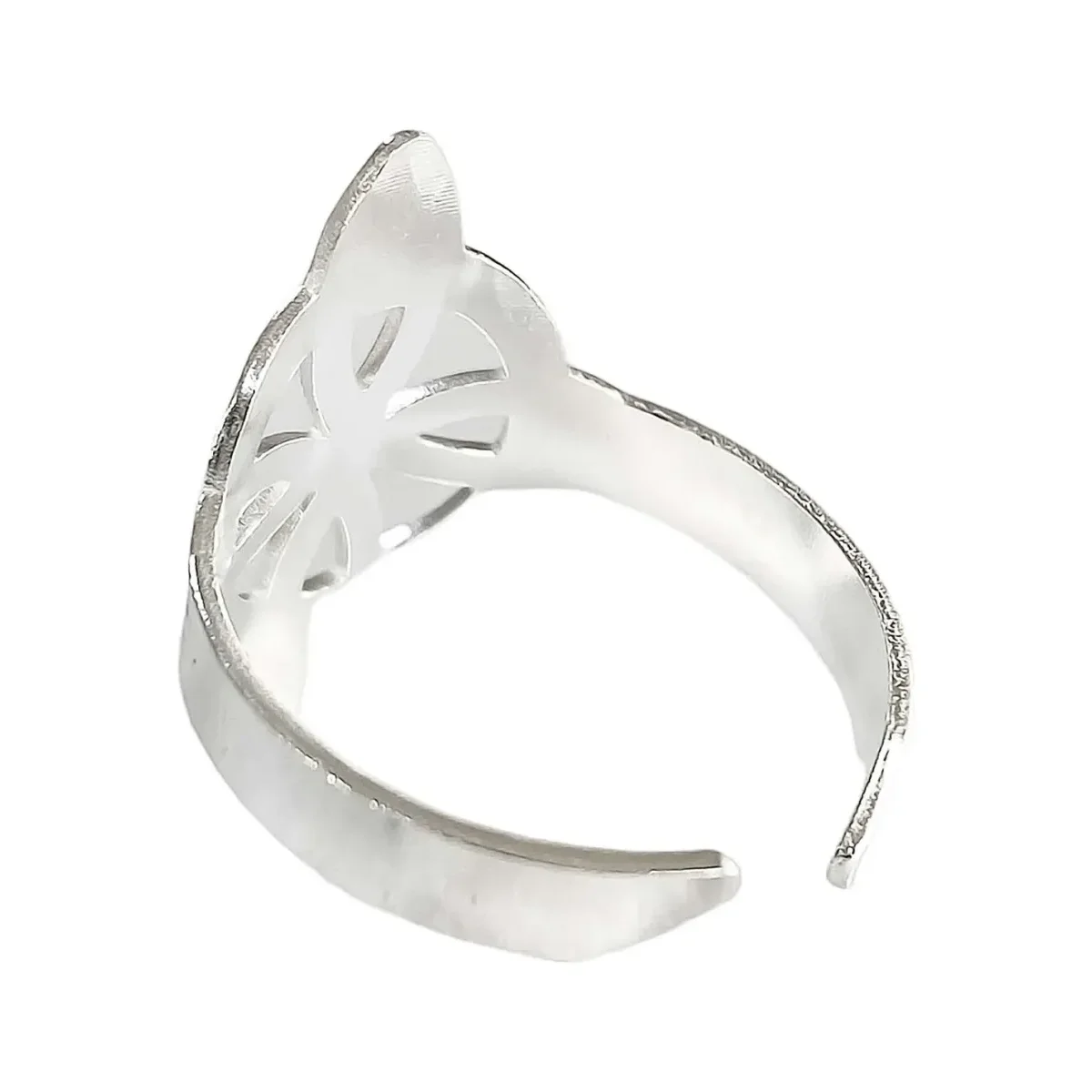 Anillo de Plata 925 Nudo de Bruja Ajustable Símbolo Protector Unisex - Imagen 2
