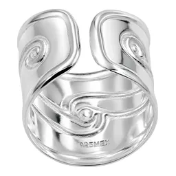 Anillo de Plata .925 San Benito Troquelado Ajustable Talla 7 - Imagen 5