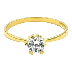 Anillo de Promesa Oro 10k con Zirconia - Imagen 3
