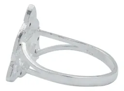 Anillo Plata 925 Triqueta Celta Diamantado Zirconia Negra - Imagen 3