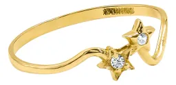 Anillo Estrella Oro 10k con Zirconia para Mujer Minimalista - Imagen 2