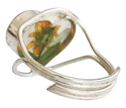 Anillo Plata 925 Girasol Corazón Ajustable - Imagen 5
