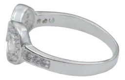 Anillo Plata 925 Infinito con Zirconia para Mujer Talla 8 - Imagen 4