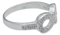 Anillo Plata 925 Infinito con Zirconia para Mujer Talla 7 - Imagen 2