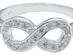 Anillo Plata 925 Infinito con Zirconia para Mujer Talla 7 - Imagen 5