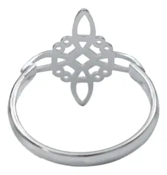 Anillo Plata Ley 925 Nudo de Bruja Diseño Unisex - Imagen 3