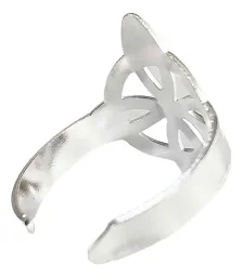 Anillo de Plata 925 Nudo de Bruja Ajustable Símbolo Protector Unisex - Imagen 3