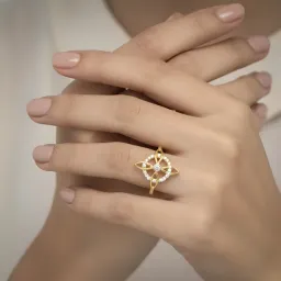 Anillo Nudo Bruja Celta con Zirconias Oro 10k - Imagen 8