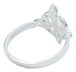 Anillo Plata 925 Nudo de Bruja Celta Diamantado con Zirconia - Imagen 3