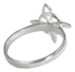 Anillo Plata 925 Nudo Bruja Celta Liso Unisex - Imagen 4