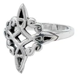 Anillo Plata 925 Nudo de Bruja Celta Pavonado Artesanal Unisex - Imagen 2