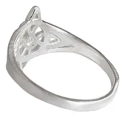 Anillo Plata 925 Nudo de Bruja con Zirconia Brillante - Imagen 4