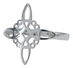 Anillo Plata 925 Nudo de Bruja Diseño Protector Unisex - Imagen 4