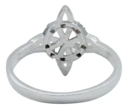 Anillo Plata 925 Nudo Bruja Zirconia Transparente - Imagen 3