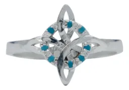 Anillo Plata 925 Nudo Bruja Zirconias Multicolor - Imagen 4