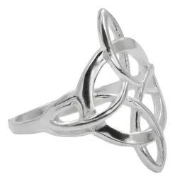Anillo Plata 925 Nudo de Bruja Celta Liso Unisex Talla 8 - Imagen 1
