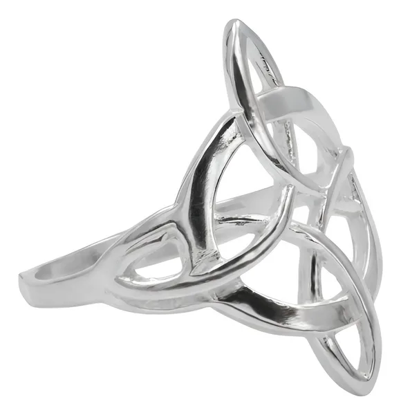 Anillo de plata .925 nudo de bruja celta liso amuleto de proteccion — Joyaris