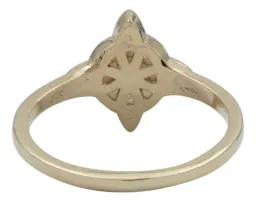 Anillo Oro 10k Nudo de Bruja Celta con Zirconia Talla 8.5 Modelo 280 - Imagen 4