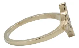 Anillo Oro 10k Nudo de Bruja Celta con Zirconia Talla 8.5 Modelo 280 - Imagen 5