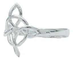 Anillo Plata 925 Nudo de Bruja Celta Protección Unisex Talla 9 - Imagen 2