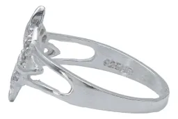 Anillo Plata 925 Nudo de Bruja Celta con Zirconia Transparente - Imagen 3