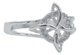 Anillo Nudo de Bruja Celta Plata 925 con Zirconia - Imagen 1
