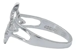 Anillo Nudo de Bruja Celta Plata 925 con Zirconia - Imagen 3