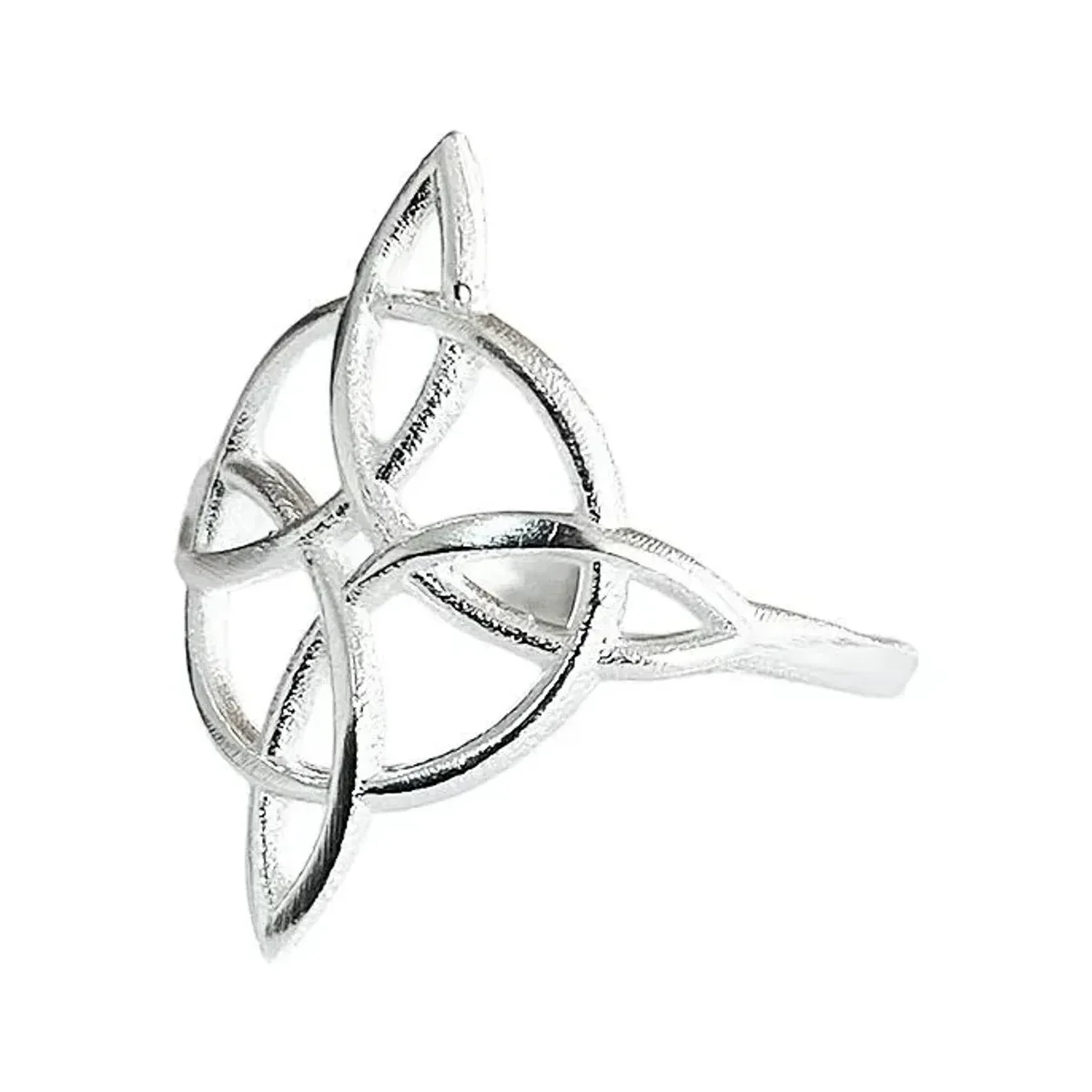 Anillo de plata .925 Nudo de Bruja Celta redondo diseno unisex talla 7 — Joyaris