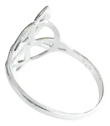 Anillo Nudo de Bruja Celta Redondo Plata .925 Talla 7 - Imagen 3