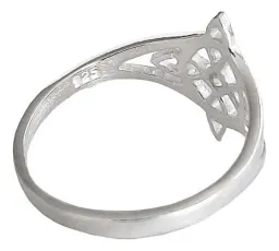 Anillo Plata 925 Nudo de Bruja con Zirconia de Color - Imagen 3