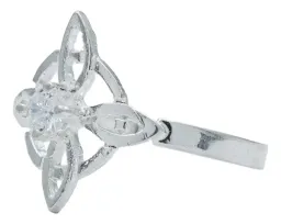 Anillo Plata 925 Nudo de Bruja con Zirconia Reluciente - Imagen 2